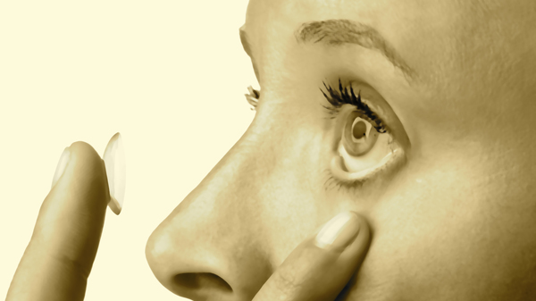 Med thumb contact lens