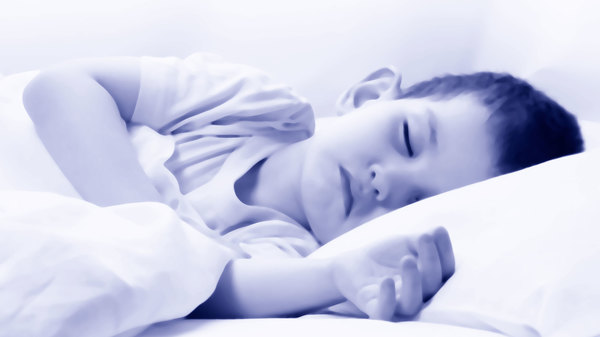 Med thumb sleeping toddler
