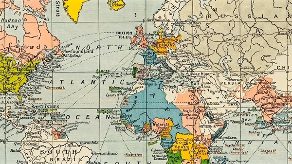 Med thumb vintage world map